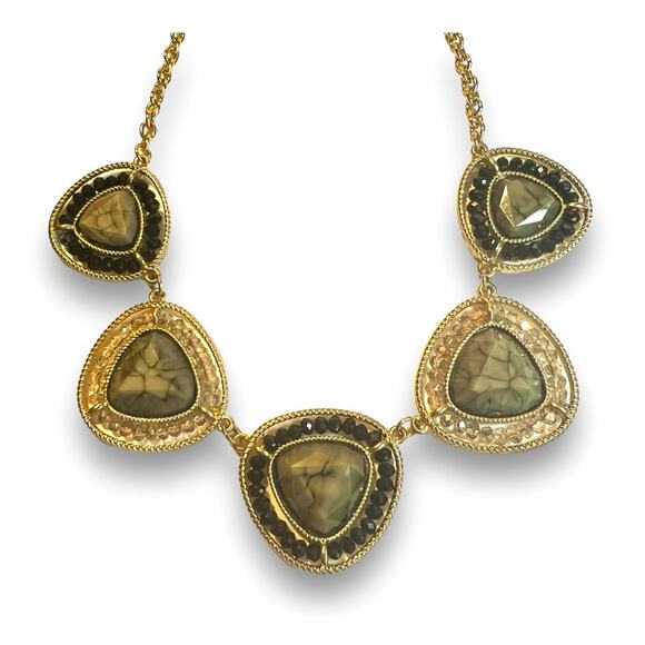 1950s VINTAGE JUDY LEE FAUX GEM 21” NECKLACE - Picture 8 of 9